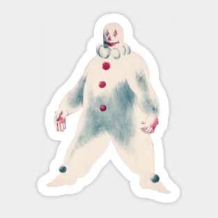 Creepy Clown Drawing Sticker